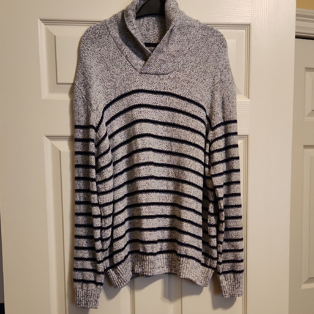 Izod Striped Sweater, Pullover, XXL